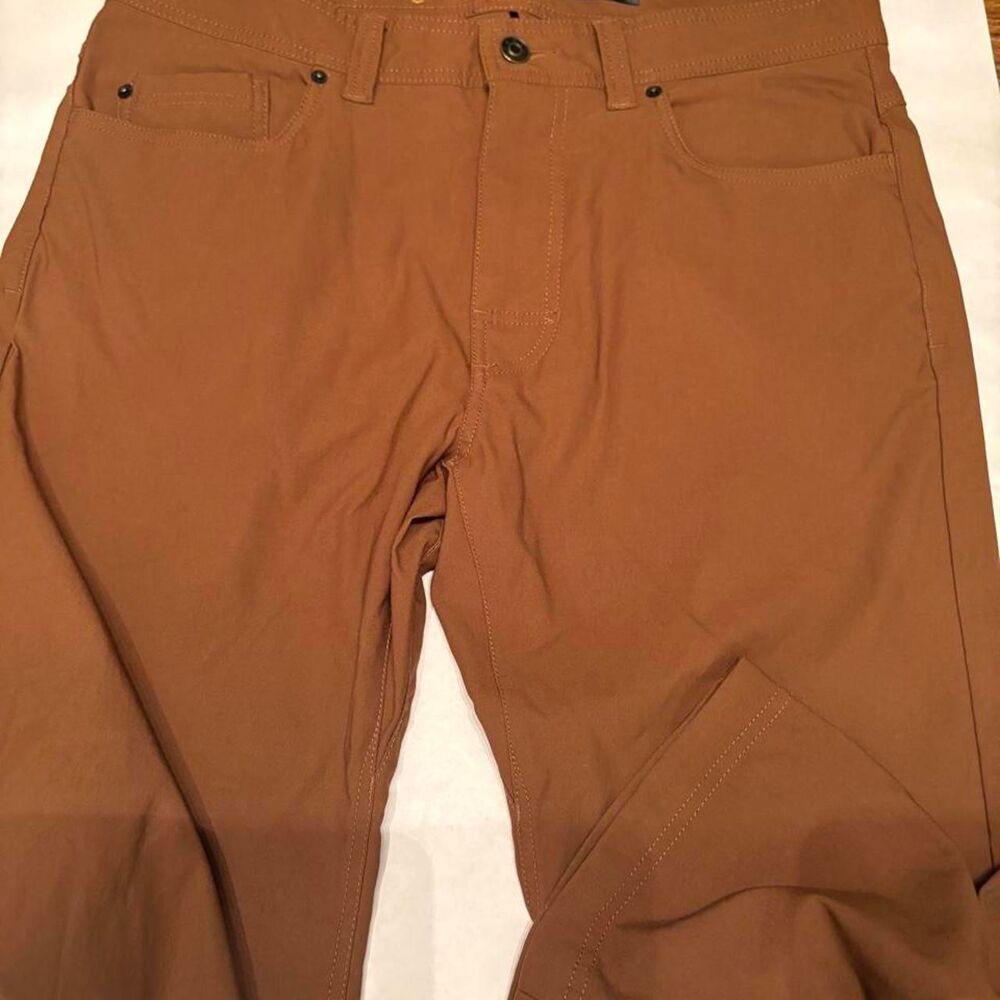 Prana Men's Brown and Orange Trousers